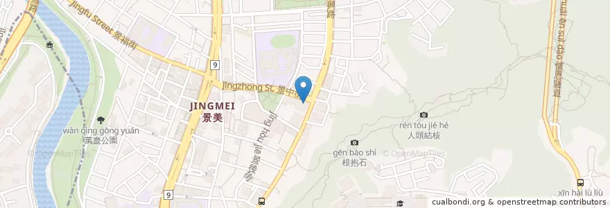 Mapa de ubicacion de 二丁靚鍋 en Taiwan, 新北市, Taipei, 文山區.