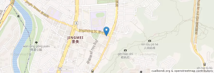 Mapa de ubicacion de 壽喜燒一丁 en 台湾, 新北市, 台北市, 文山区.
