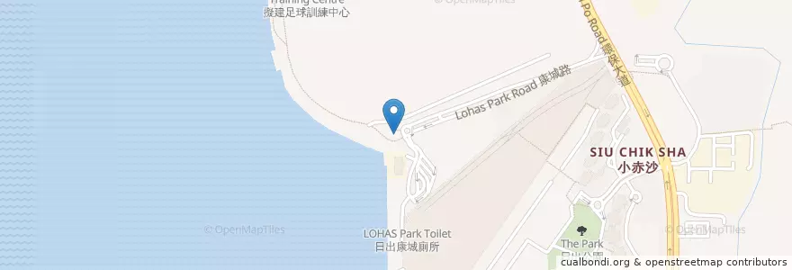 Mapa de ubicacion de 公眾單車泊位 en 中国, 広東省, 香港, 新界, 西貢區 Sai Kung District.
