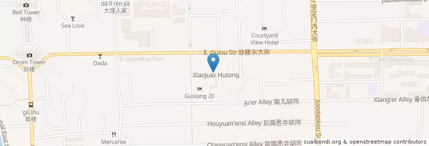 Mapa de ubicacion de Treehouse en China, Pequim, Hebei, 东城区.
