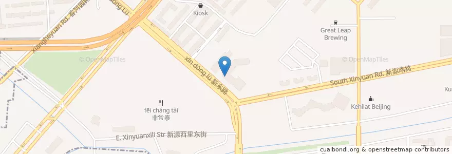 Mapa de ubicacion de Xinli Eye Clinic en 中国, 北京市, 河北省, 朝阳区 / Chaoyang.