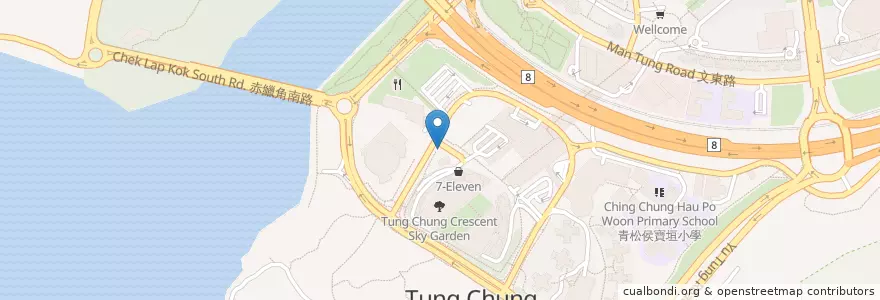 Mapa de ubicacion de 公眾單車泊位 en 中国, 香港, 广东省, 新界, 離島區.