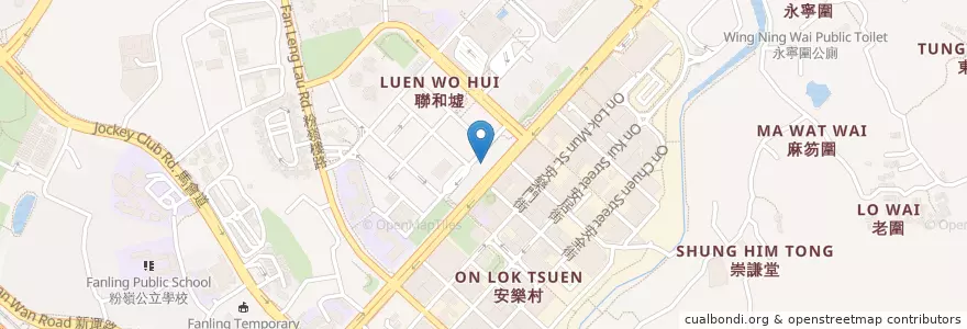 Mapa de ubicacion de 公眾單車泊位 en Cina, Hong Kong, Guangdong, Nuovi Territori, 北區 North District.