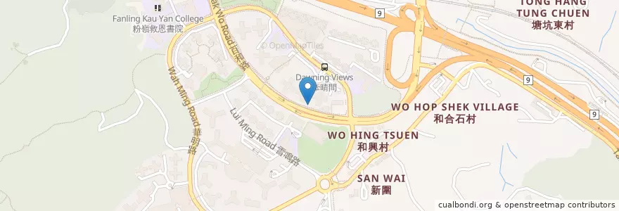 Mapa de ubicacion de 公眾單車泊位 en الصين, هونغ كونغ, غوانغدونغ, الأقاليم الجديدة, 北區 North District.