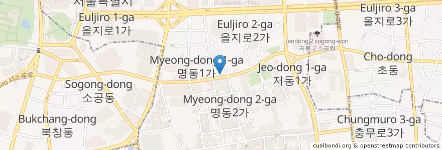 Mapa de ubicacion de 신한은행 en Республика Корея, Сеул, 명동.