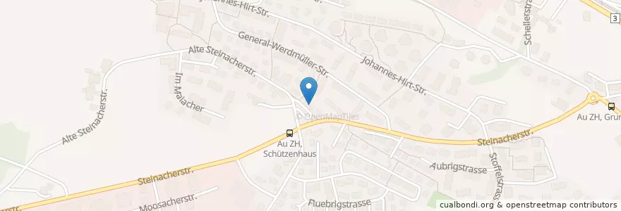 Mapa de ubicacion de Schützehuus Au en Suíça, Zurique, Bezirk Horgen, Wädenswil.