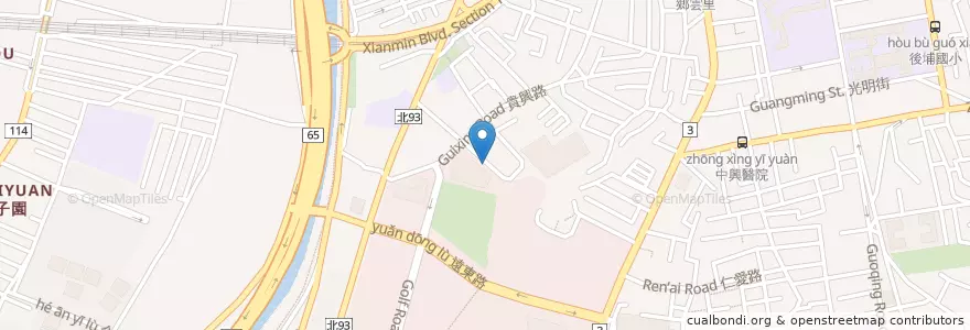 Mapa de ubicacion de 新北市立圖書館總館 en تايوان, تايبيه الجديدة, 板橋區.