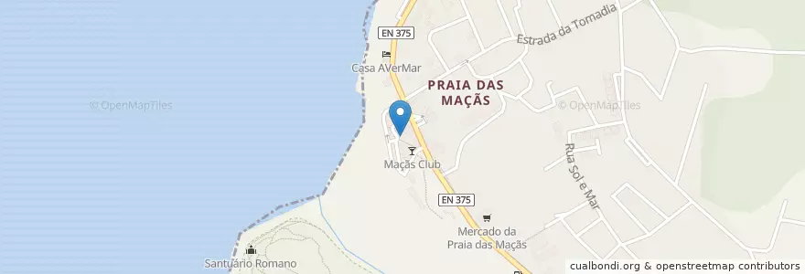 Mapa de ubicacion de Clube de video en Portugal, Área Metropolitana De Lisboa, Lisboa, Grande Lisboa, Sintra, Colares.