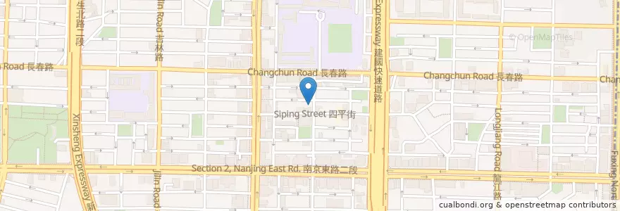 Mapa de ubicacion de 通化街滷肉飯 en 臺灣, 新北市, 臺北市, 中山區.