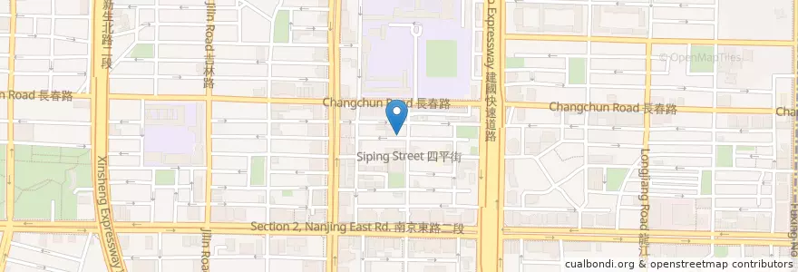 Mapa de ubicacion de 洪都診所 en تايوان, تايبيه الجديدة, تايبيه, 中山區.