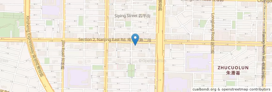 Mapa de ubicacion de 陶板屋 en 台湾, 新北市, 台北市, 中山区.