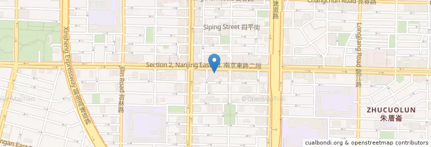 Mapa de ubicacion de 台新國際商業銀行 en Taïwan, Nouveau Taipei, Taipei, District De Zhongshan.