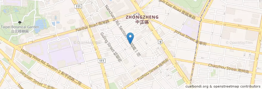 Mapa de ubicacion de 新禚家餃子館 en تايوان, تايبيه الجديدة, تايبيه, 中正區.