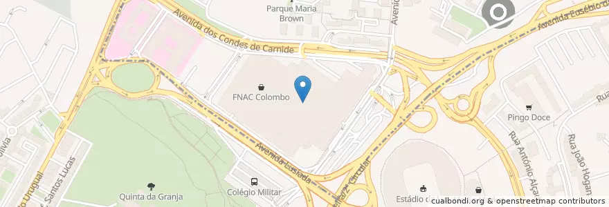 Mapa de ubicacion de McDonald's en Portugal, Área Metropolitana De Lisboa, Lisboa, Grande Lisboa, Lisbon, Carnide.