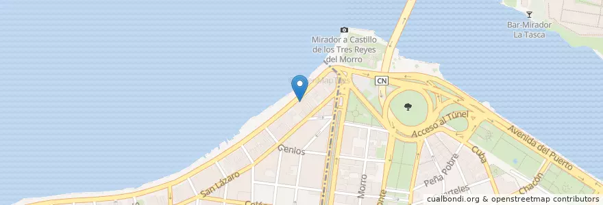 Mapa de ubicacion de Paladar Torresson en كوبا, La Habana, Centro Habana.