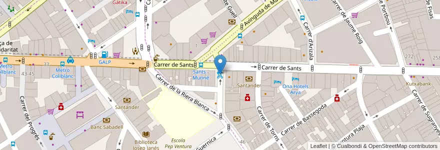 Mapa de ubicacion de 353 - Munné 6 en Испания, Каталония, Барселона, Барселонес, Барселона.