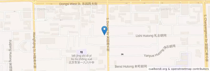 Mapa de ubicacion de Restaurant 9 en China, Peking, Hebei, 东城区.