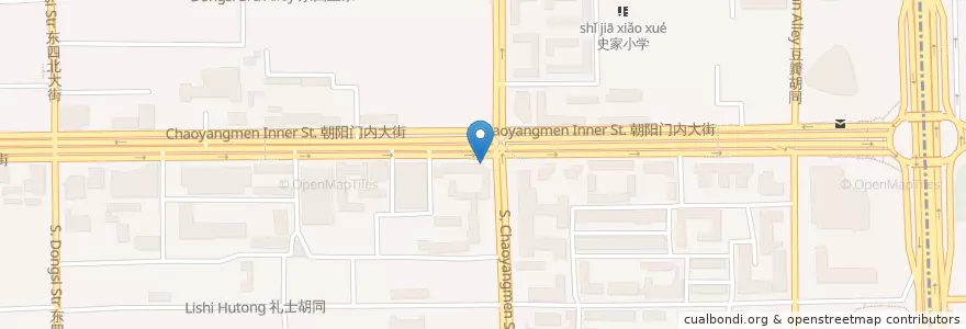 Mapa de ubicacion de Cachet en China, Beijing, Hebei, 东城区.