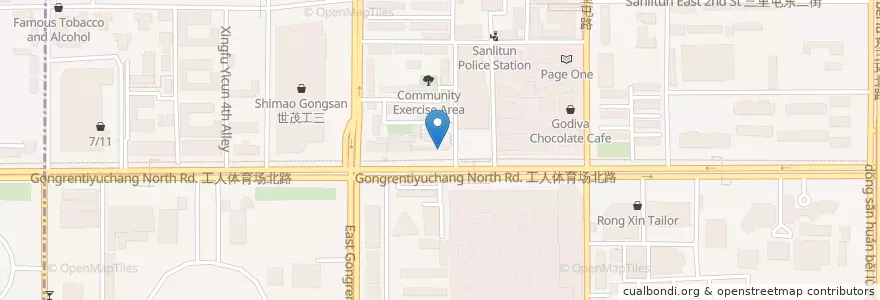Mapa de ubicacion de Guilin Mifen en China, Pekín, Hebei, 朝阳区 / Chaoyang.