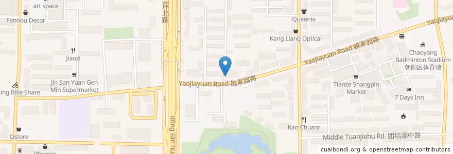 Mapa de ubicacion de Dry Hot Pot & Sichuan Food en China, Pekín, Hebei, 朝阳区 / Chaoyang.