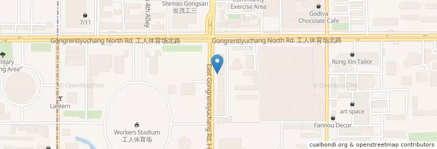 Mapa de ubicacion de V Lounge en 中国, 北京市, 河北省, 朝阳区 / Chaoyang.