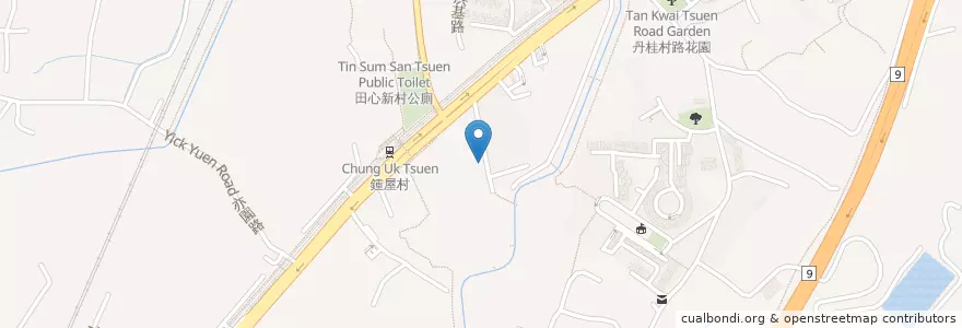 Mapa de ubicacion de Tin Tei Yan Road Public Toilet en China, Hong Kong, Guangdong, New Territories, Tuen Mun District.