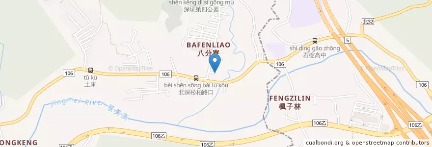 Mapa de ubicacion de 土庫教會 en Taiwan, 新北市, 深坑區.