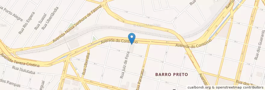 Mapa de ubicacion de Prontocor en Brésil, Région Sud-Est, Minas Gerais, Região Geográfica Intermediária De Belo Horizonte, Região Metropolitana De Belo Horizonte, Microrregião Belo Horizonte, Belo Horizonte.