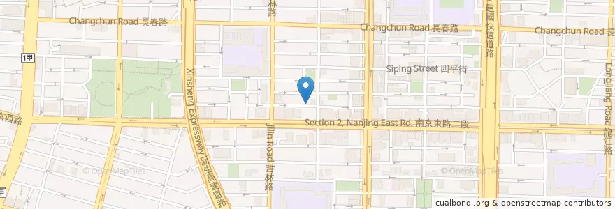 Mapa de ubicacion de 牛爺牛肉麵 en 臺灣, 新北市, 臺北市, 中山區.