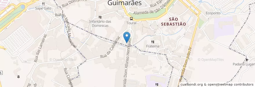 Mapa de ubicacion de Vimaranense en Portugal, Norte, Braga, Ave, Guimarães.