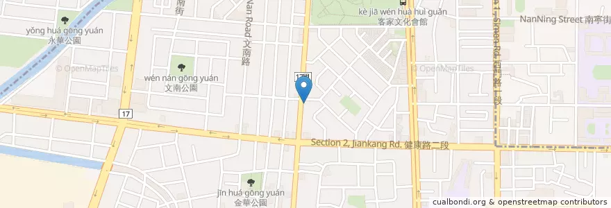 Mapa de ubicacion de 保元堂中醫診所 en تايوان, تاينان, 南區.