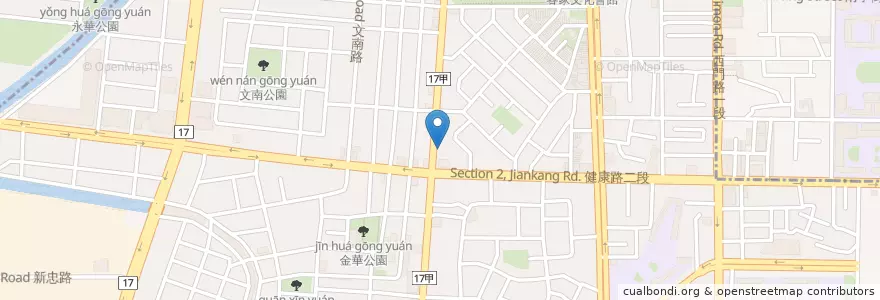 Mapa de ubicacion de 李外科診所 en Taiwan, Tainan, South District.