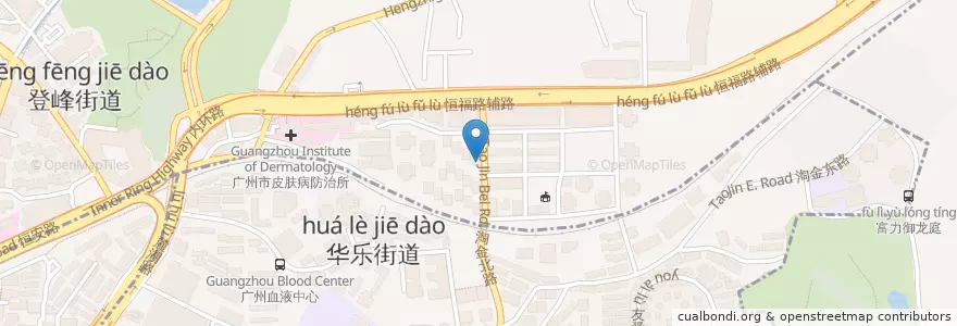 Mapa de ubicacion de Ashoka en China, Guangdong, Guangzhou City, Yuexiu District.