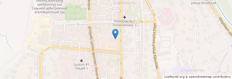 Mapa de ubicacion de Старый замок en Russland, Föderationskreis Sibirien, Oblast Tomsk, Томский Район, Городской Округ Томск.