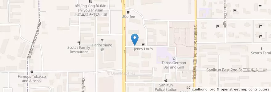 Mapa de ubicacion de Pasta Coffee Fish en China, Pequim, Hebei, 朝阳区 / Chaoyang.