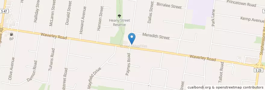 Mapa de ubicacion de Waverley Animal Hospital en استرالیا, Victoria, City Of Monash.