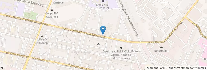 Mapa de ubicacion de Уличная библиотека en 俄罗斯/俄羅斯, Центральный Федеральный Округ, 卡卢加州, Городской Округ Калуга.