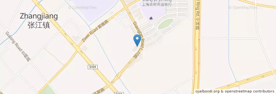 Mapa de ubicacion de 上海百花大药房 en Cina, Shanghai, Pudong.