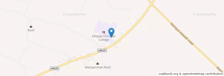 Mapa de ubicacion de St Mary's Church en Sri Lanka, Northern Province, Jaffna District.
