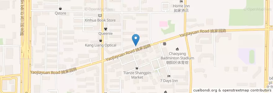 Mapa de ubicacion de Inner Mongolia Specialty Shop en Chine, Pékin, Hebei, 朝阳区 / Chaoyang.
