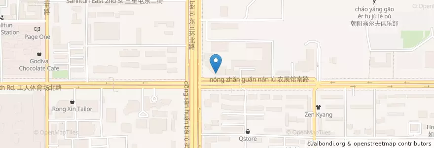 Mapa de ubicacion de Xiang Cafe en China, Pequim, Hebei, 朝阳区 / Chaoyang.