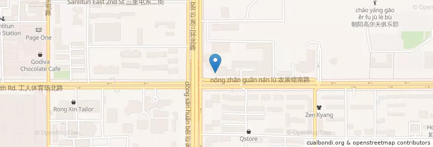 Mapa de ubicacion de Qiaotou Hotpot en 中国, 北京市, 河北省, 朝阳区 / Chaoyang.