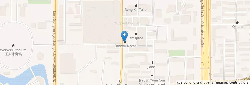 Mapa de ubicacion de F Bar en 중국, 베이징시, 허베이성, 朝阳区 / Chaoyang.