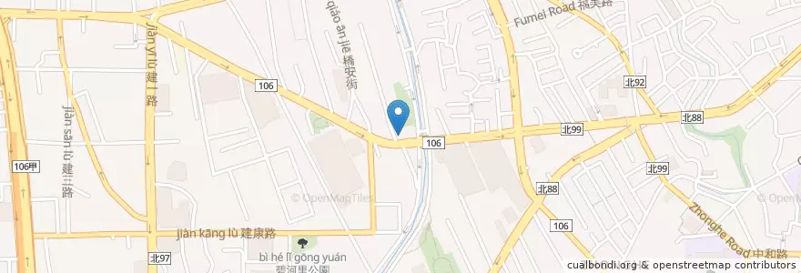 Mapa de ubicacion de 賓勝汽車檢驗廠 en Taiwan, Neu-Taipeh, Zhonghe.