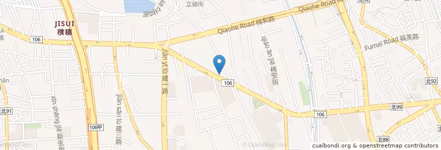 Mapa de ubicacion de 黃金海岸活蝦之家 en Тайвань, Новый Тайбэй, 中和區.