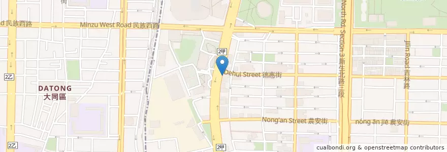 Mapa de ubicacion de 元大商業銀行 en Taiwan, Nuova Taipei, Taipei.