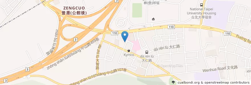 Mapa de ubicacion de 阿榮快餐便當 en Taiwan, Nuova Taipei, Sanxia.