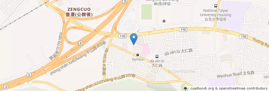 Mapa de ubicacion de 餃佼者 en Taiwan, Nuova Taipei, Sanxia.