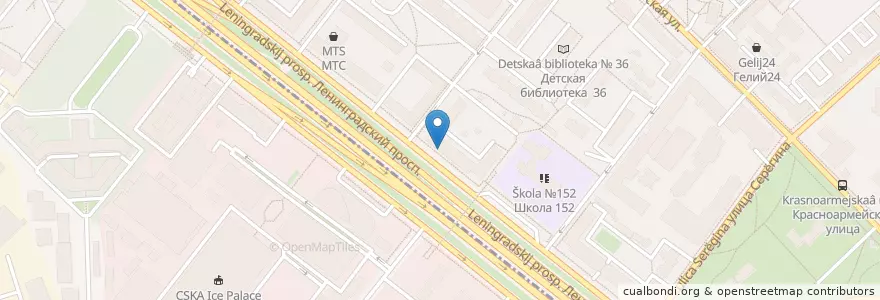 Mapa de ubicacion de Золотая Бухара en روسيا, Центральный Федеральный Округ, Москва, Северный Административный Округ, Район Аэропорт.