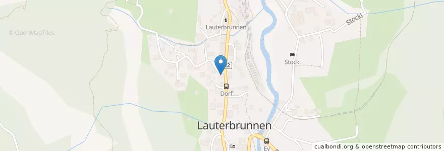 Mapa de ubicacion de Flavours en 瑞士, 伯尔尼, Verwaltungsregion Oberland, Verwaltungskreis Interlaken-Oberhasli, Lauterbrunnen.